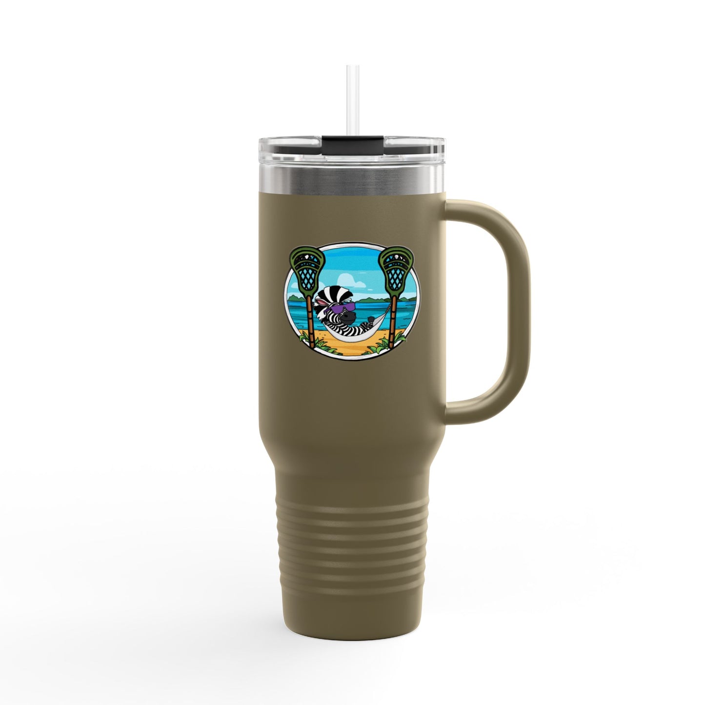 ReLax TEAM ZEBRA 40oz Insulated Tumbler