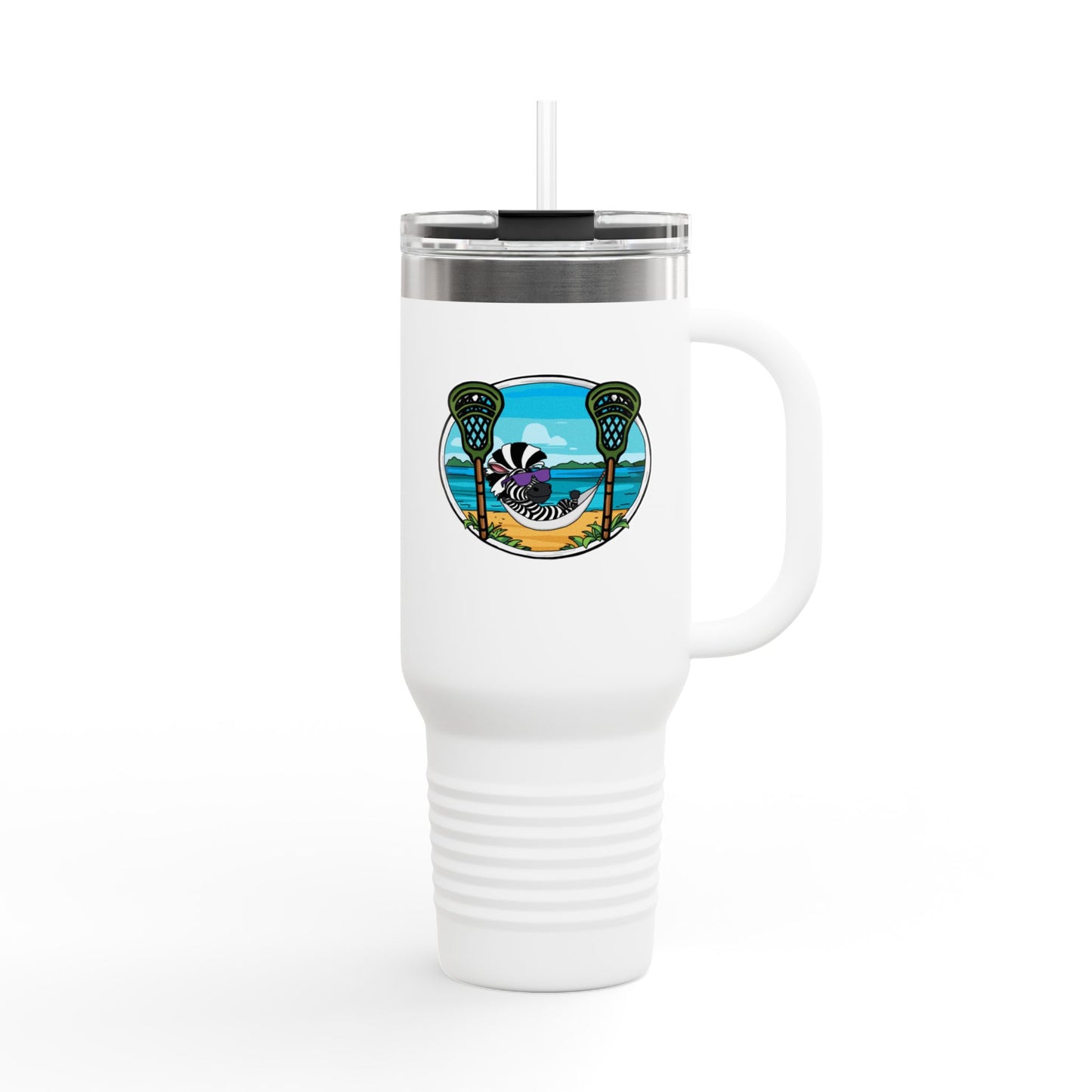 ReLax TEAM ZEBRA 40oz Insulated Tumbler