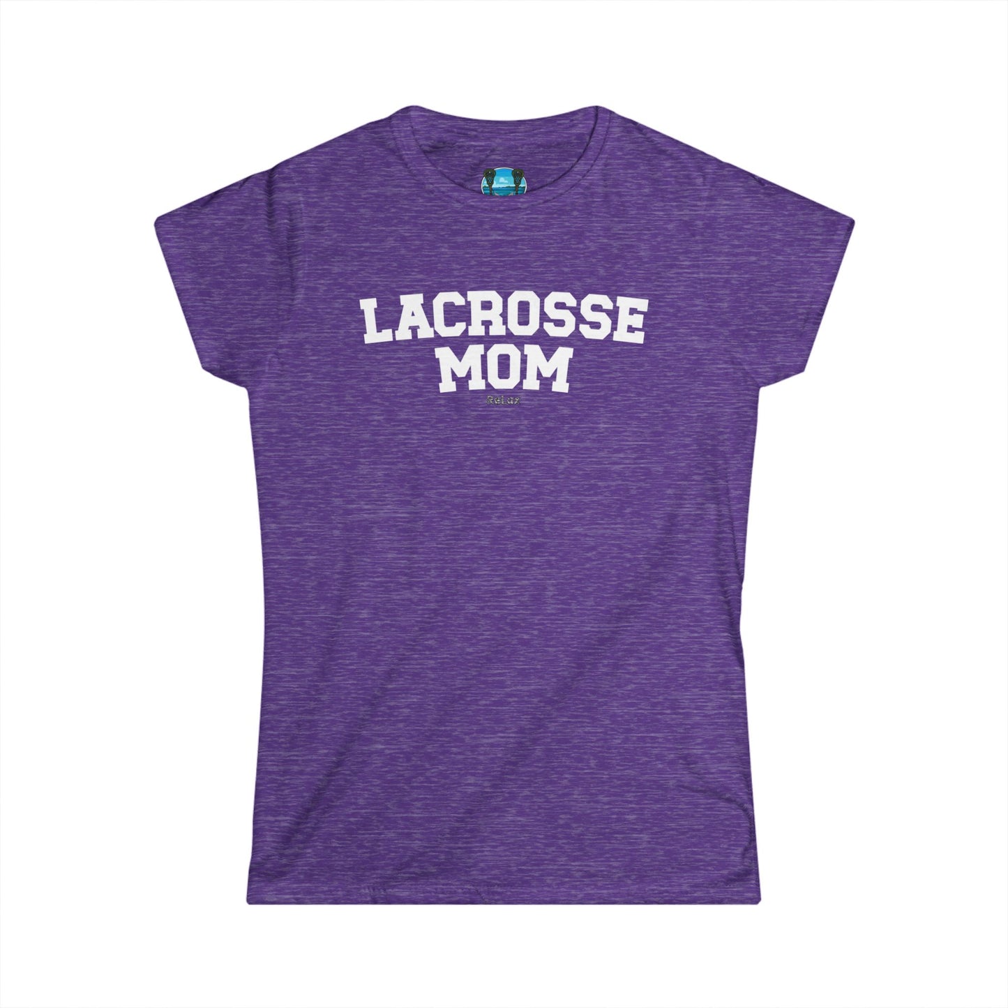 Lacrosse Mom White Font Short Sleeve