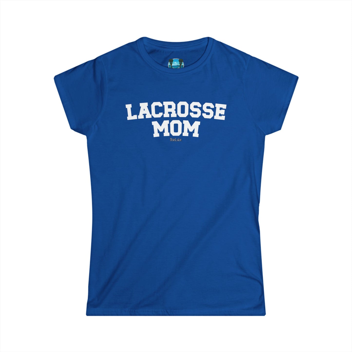 Lacrosse Mom White Font Short Sleeve